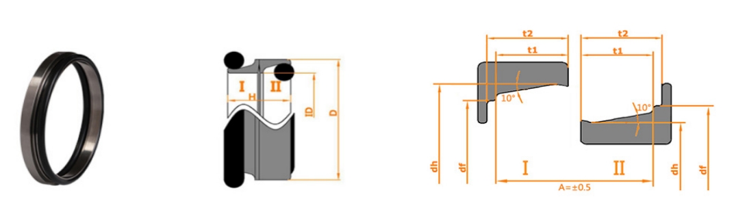 Asymmetric Type Mechanical Face Seal A